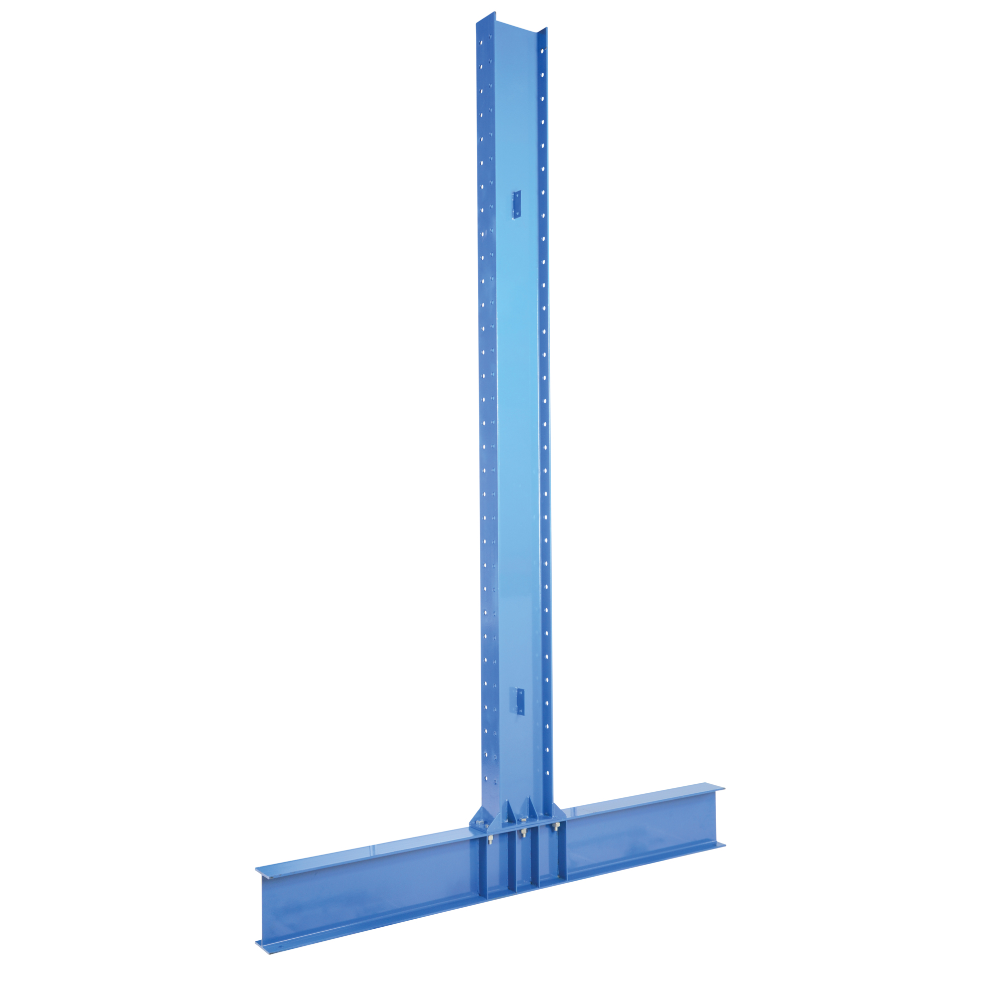 Vestil Steel Heavy Duty Double Sided Cantilever Uprights for 24 In. Arms 12 Ft. 41,800 Lb. Capacity Blue